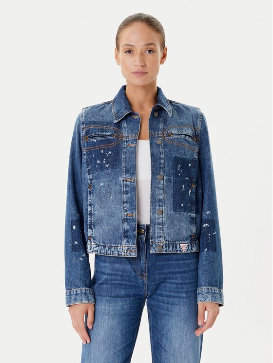 Guess Дънково яке W5YN69 D5R01 Regular Fit