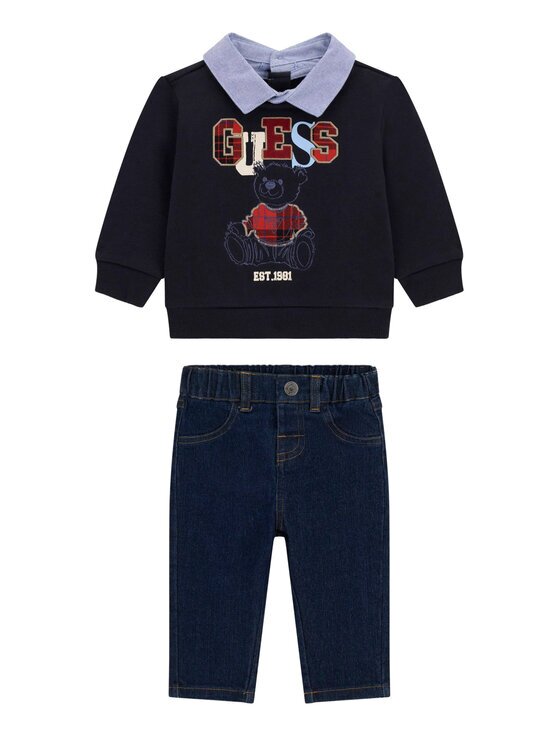 Guess Комплект суитшърт и панталон от плат I6BG06 K5811 Regular Fit