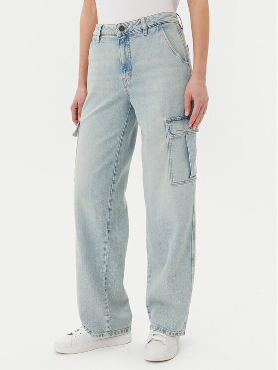 Guess Jeans Дънки W5RA1R D5M51 Светлосиньо Regular Fit