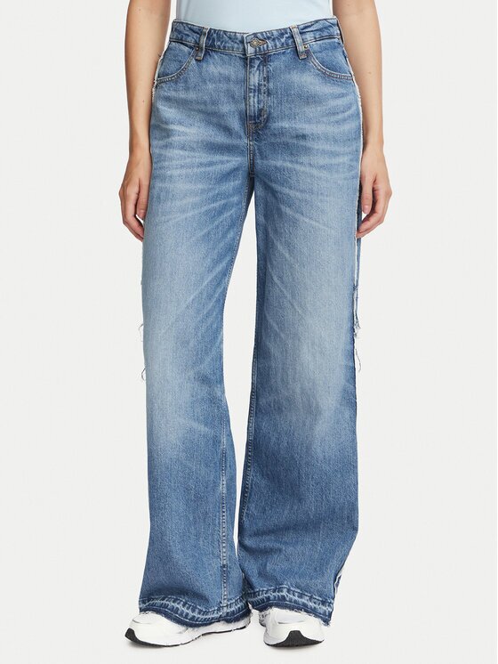 Guess Jeans Дънки W6BA18 D1795 Wide Leg