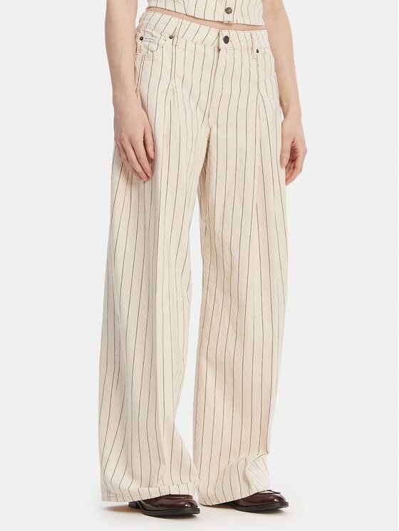 Guess Jeans Дънки W6GA2U D7961 Екрю Wide Leg