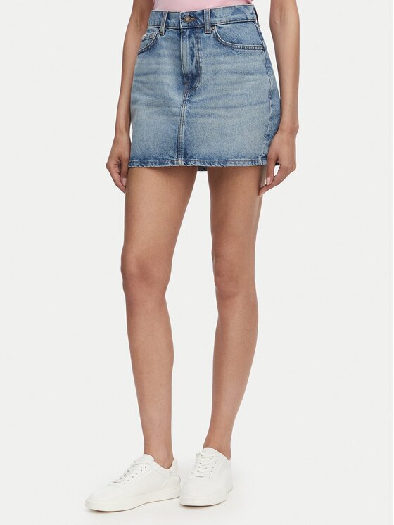 Guess Jeans Дънкова пола W5GD0Q D5M4A Regular Fit