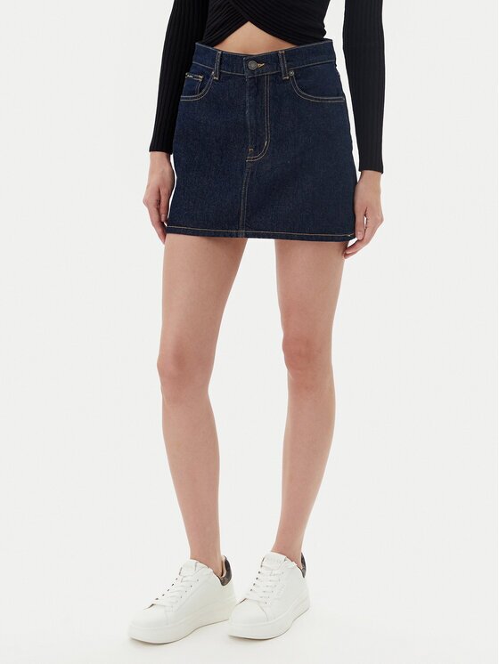 Guess Jeans Дънкова пола W5YD0Q D5M4C Regular Fit