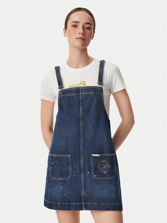 Guess Jeans Дънкова рокля W6YKAS D2259 Regular Fit