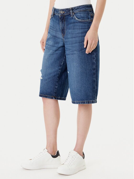 Guess Jeans Дънкови шорти W5YD1D D5R22 Regular Fit