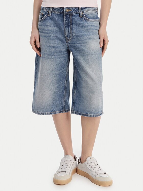 Guess Jeans Дънкови шорти W6GD1D D6363 Baggy Fit