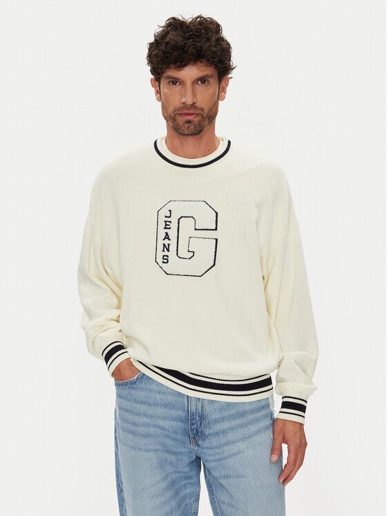 Guess Jeans Пуловер M5YR21 Z3HM1 Екрю Regular Fit