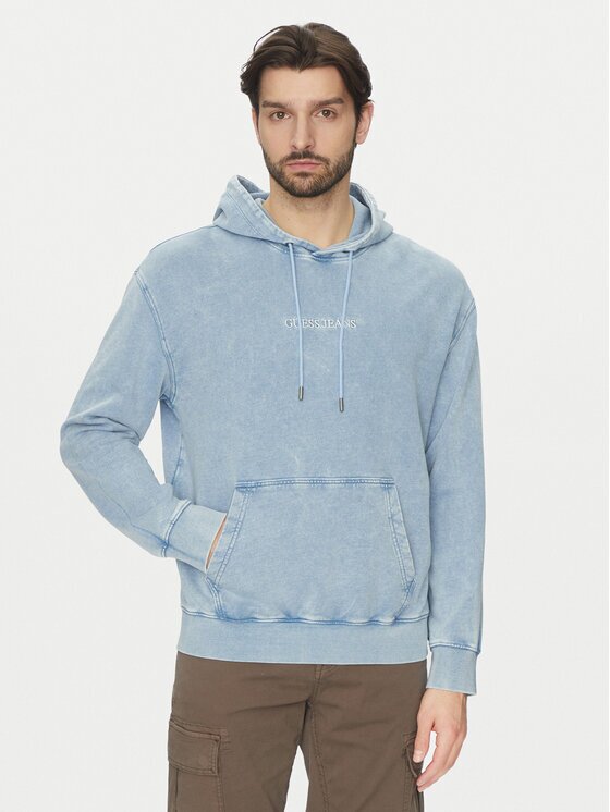 Guess Jeans Суитшърт M5GQ23 KCTJ1 Светлосиньо Regular Fit