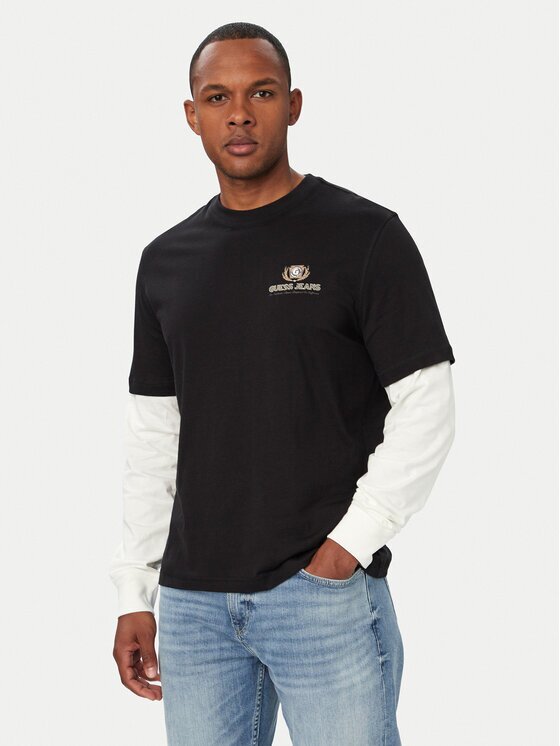Guess Jeans Тениска с дълъг ръкав M6YI04 K3644 Regular Fit