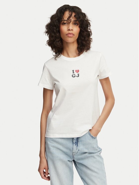 Guess Jeans Тишърт W6GI45 K8HM0 Светлосиньо Regular Fit