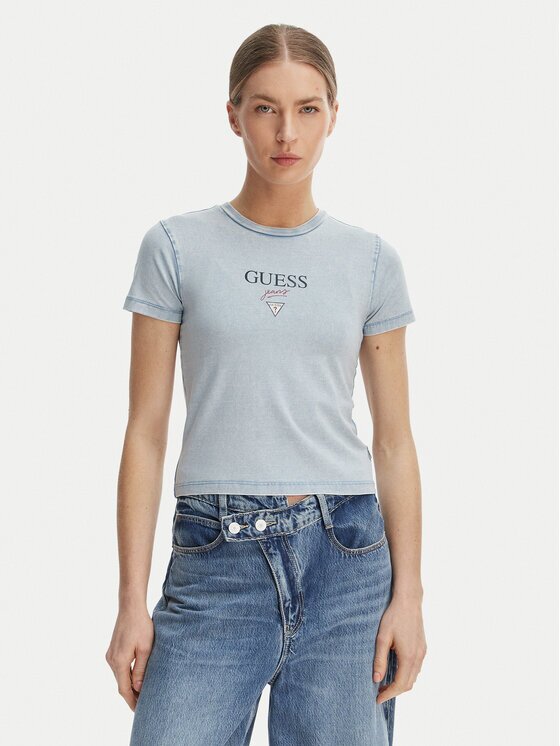 Guess Jeans Тишърт W6GIA6 KCTL1 Slim Fit