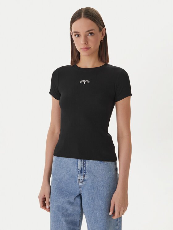 Guess Jeans Тишърт W6GPZ3 KA0H1 Slim Fit