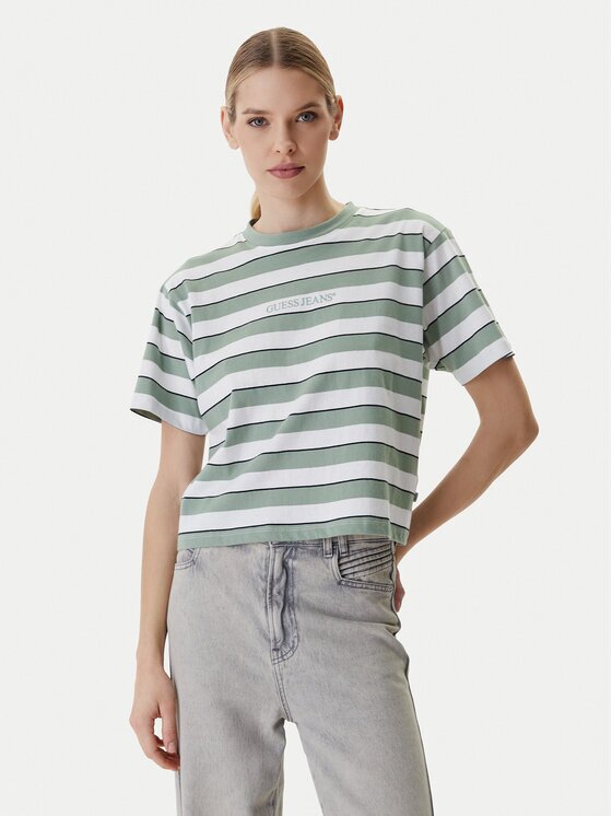 Guess Jeans Тишърт W6RI19 K8HM0 Regular Fit