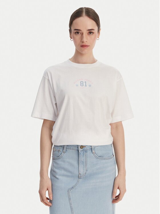 Guess Jeans Тишърт W6RI20 K8HM0 Oversize