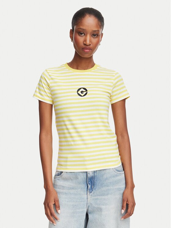 Guess Jeans Тишърт W6YI60 K6413 Жълт Regular Fit