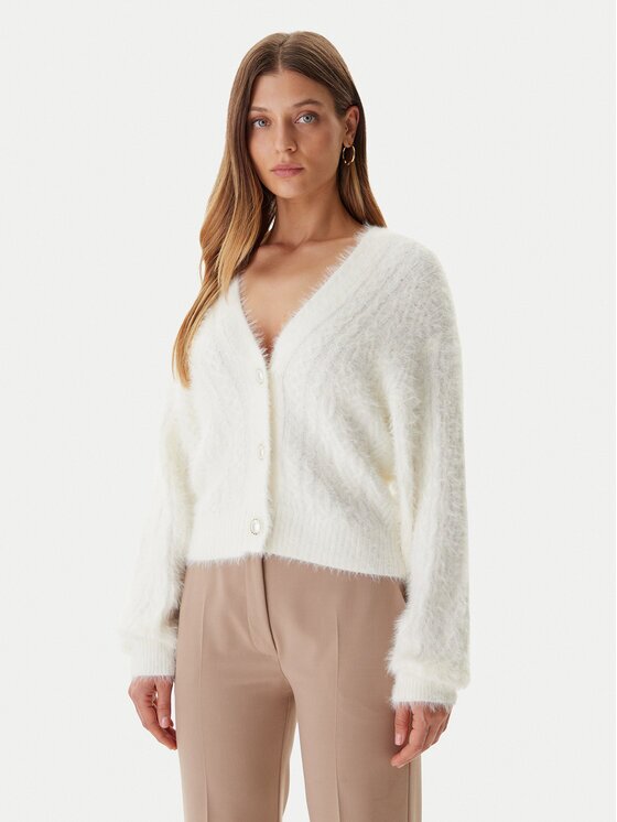Guess Кардиган W5BR0D Z3BH0 Екрю Relaxed Fit