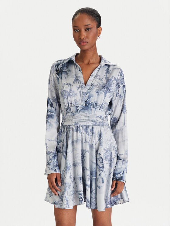Guess Коктейлна рокля W5YK00 WF1T2 Regular Fit