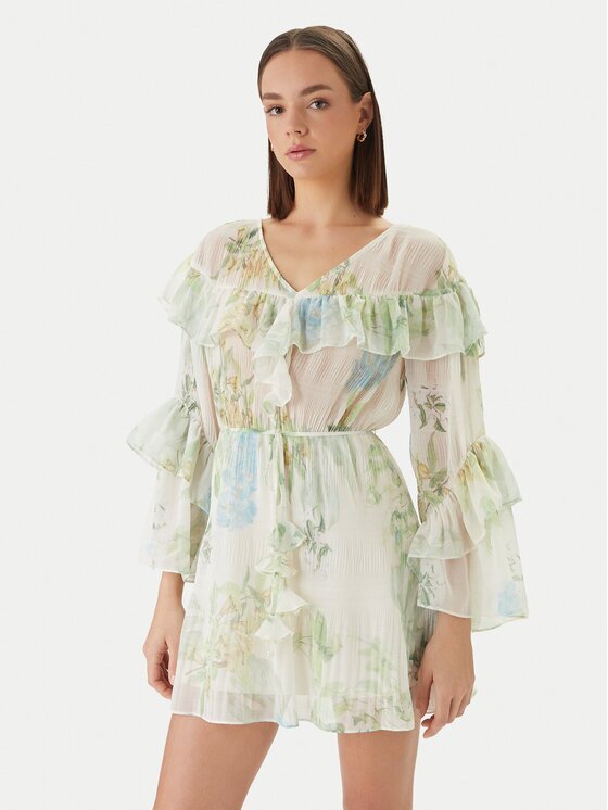 Guess Коктейлна рокля W6GKA5 W2400 Regular Fit