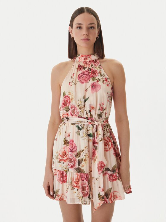 Guess Коктейлна рокля W6GKAE W2555 Regular Fit