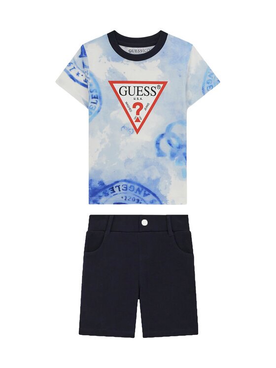 Guess Комплект тишърт и спортни шорти N6GG00 K8HM4 Regular Fit