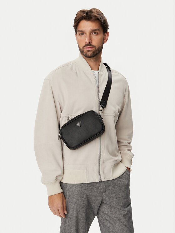 Guess Мъжка чантичка HMMISL P6450 Черен