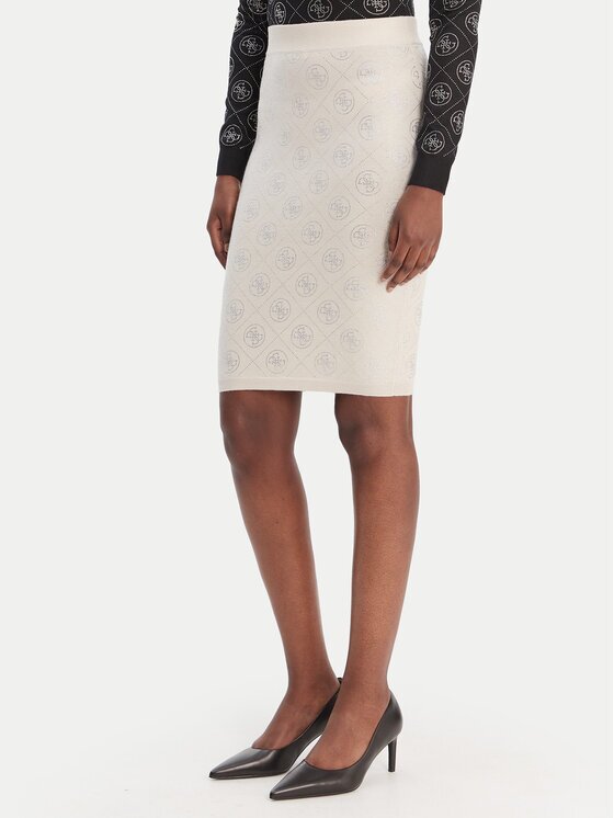 Guess Мини пола W6RD0O Z3JD2 Светлосиньо Regular Fit