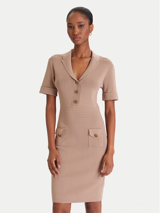 Guess Плетена рокля W5YK29 Z0130 Slim Fit