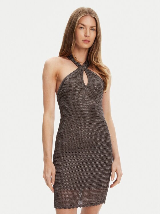 Guess Плетена рокля W5YK34 Z24F0 Slim Fit