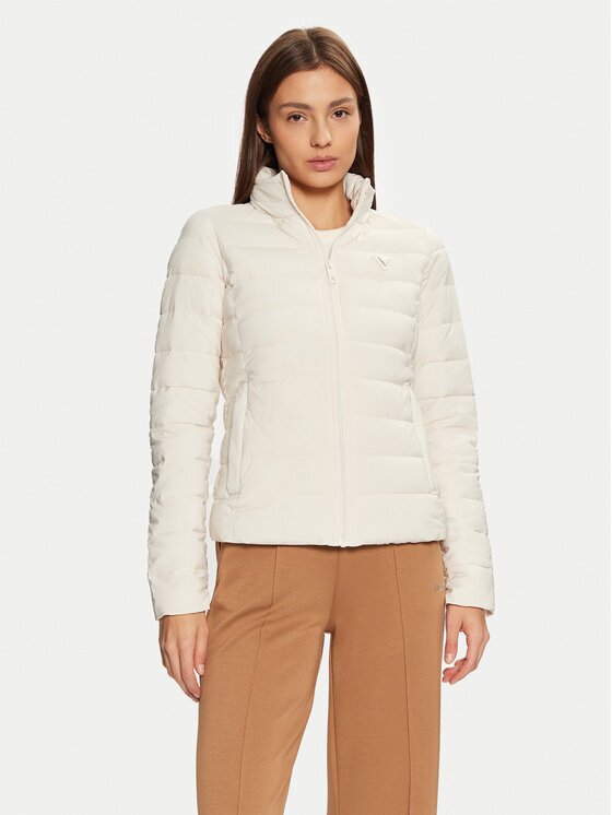 Guess Преходно яке V4YL04 WF3X0 Екрю Regular Fit