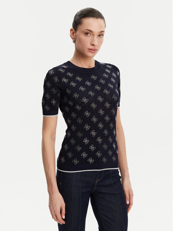 Guess Пуловер W5GR20 Z3D60 Екрю Regular Fit