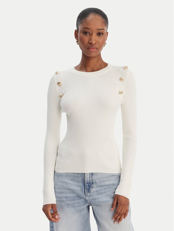 Guess Пуловер W6RR58 Z2YK2 Екрю Regular Fit