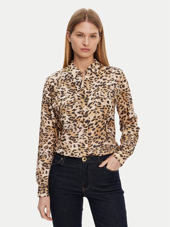 Guess Риза W5GH83 WH5N2 Regular Fit