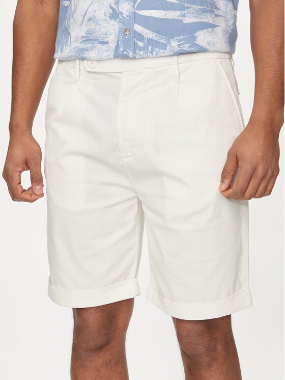 Guess Шорти от плат Noah M4GD14 WG3QA Екрю Slim Fit