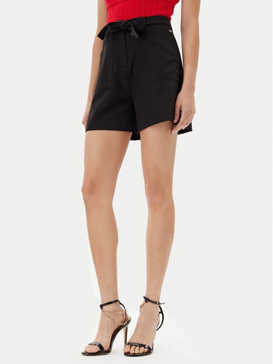 Guess Шорти от плат W5GD0I WH9Y2 Светлосиньо Classic Fit