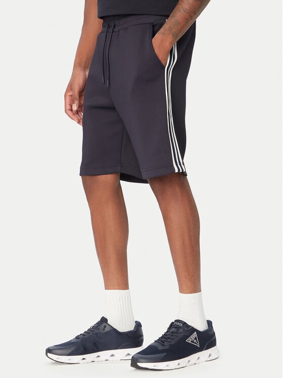 Guess Спортни шорти Z6YD05 K5008 Тъмносин Regular Fit