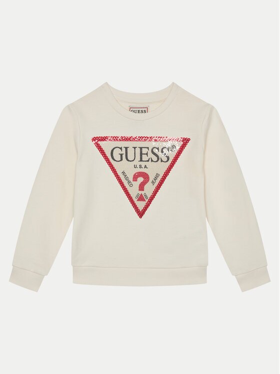 Guess Суитшърт K4YQ10 KA6R4 Екрю Regular Fit