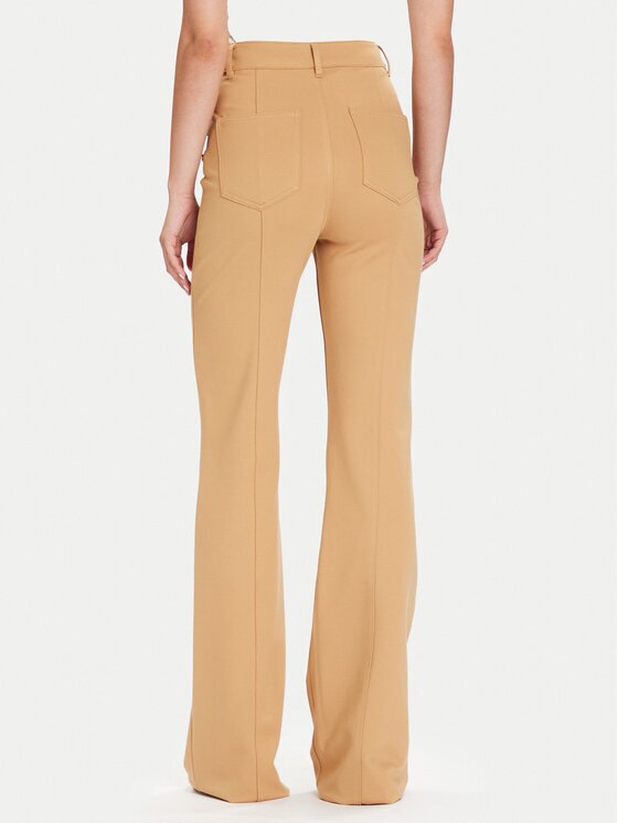 Guess Текстилни панталони W5BB16 KCMU2 Flare Fit