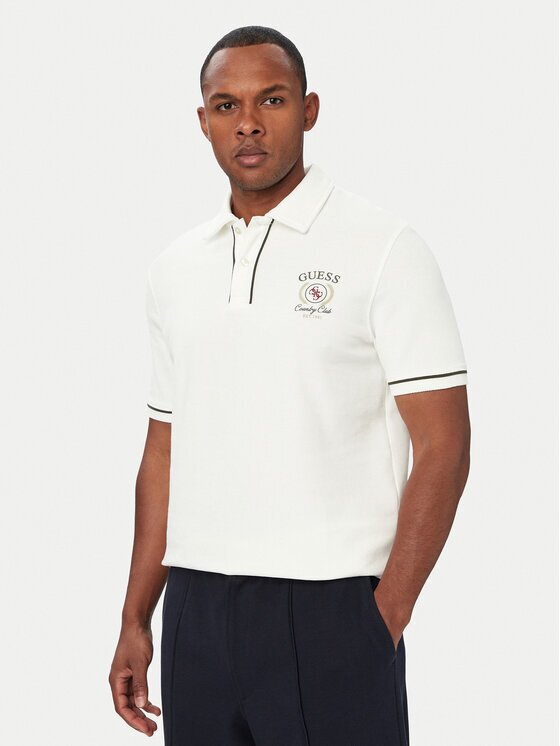 Guess Тениска с яка и копчета M6YP17 K4398 Regular Fit