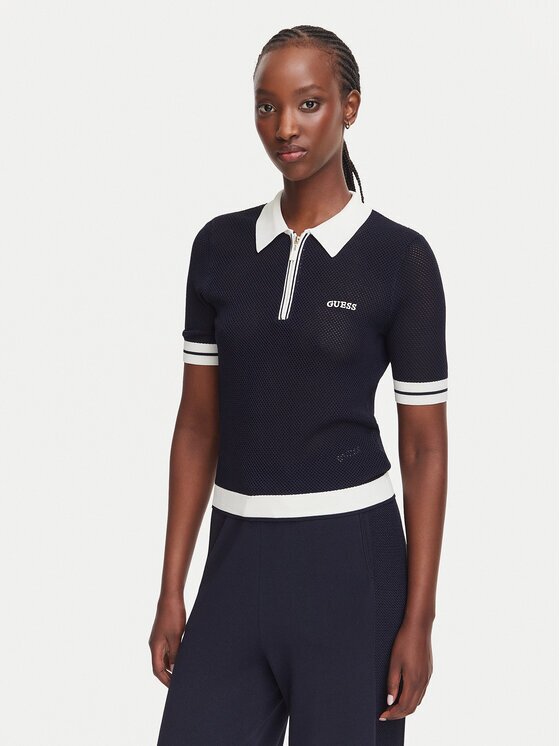 Guess Тениска с яка и копчета V6GR04 Z0725 Regular Fit