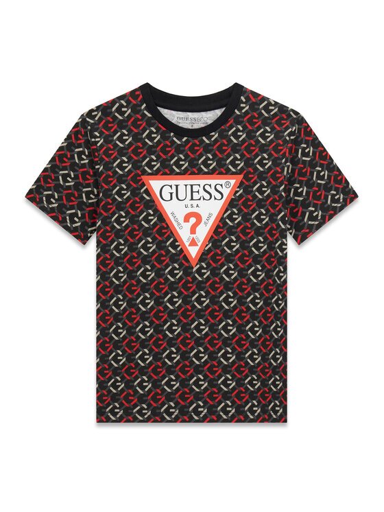 Guess Тишърт L6RI03 K8HM4 Светлосиньо Regular Fit