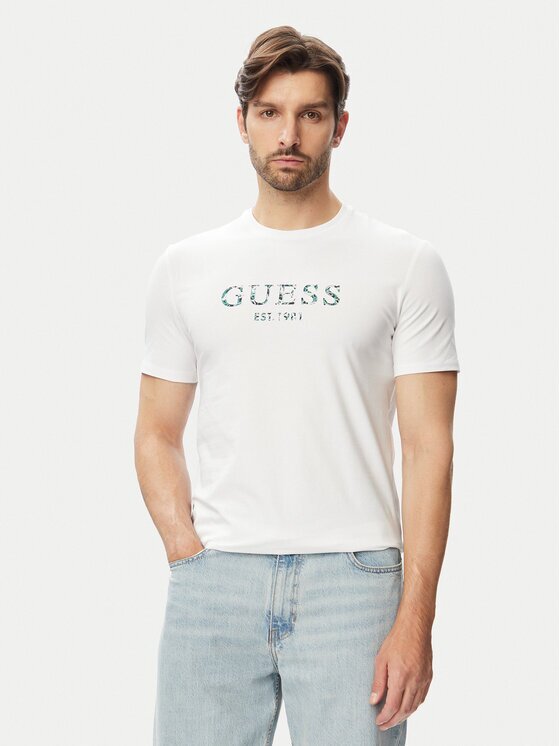 Guess Тишърт M4YI38 J1314 Slim Fit