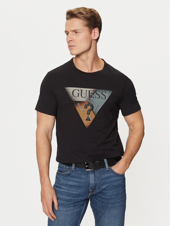 Guess Тишърт M5RI14 J1314 Slim Fit