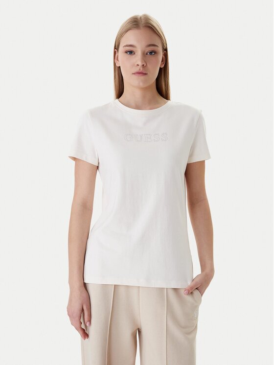 Guess Тишърт V3BI11 J1314 Светлосиньо Regular Fit