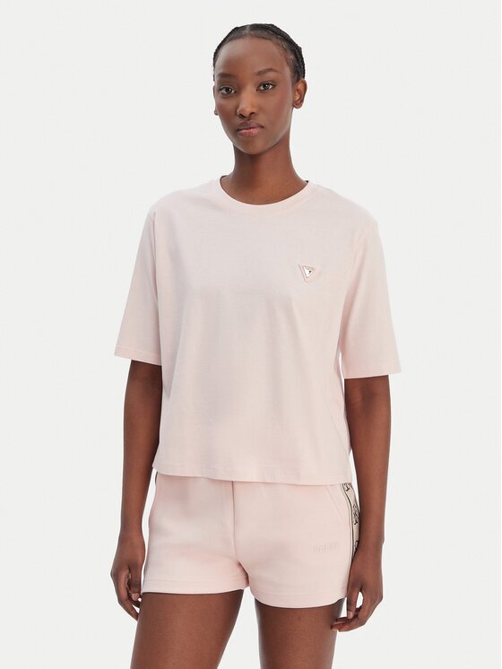 Guess Тишърт V4BI21 I3Z14 Екрю Relaxed Fit