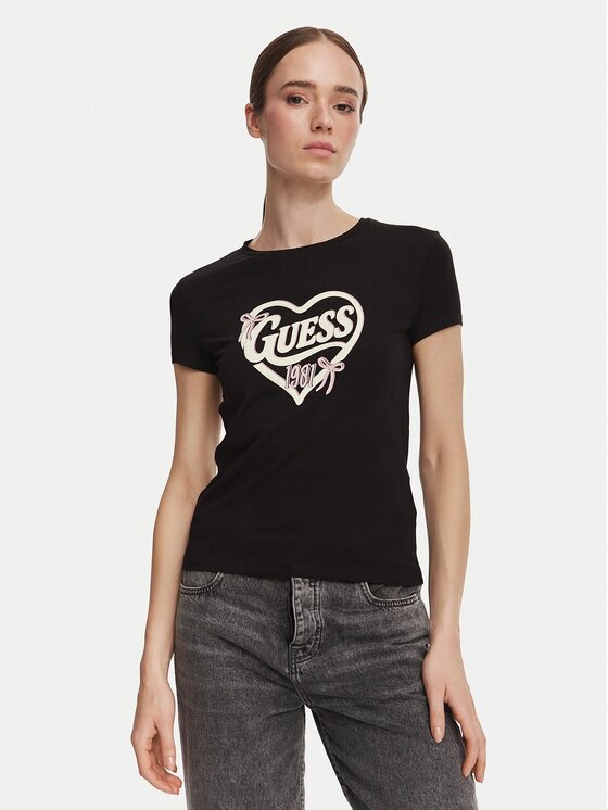Guess Тишърт V6YI09 K4276 Slim Fit