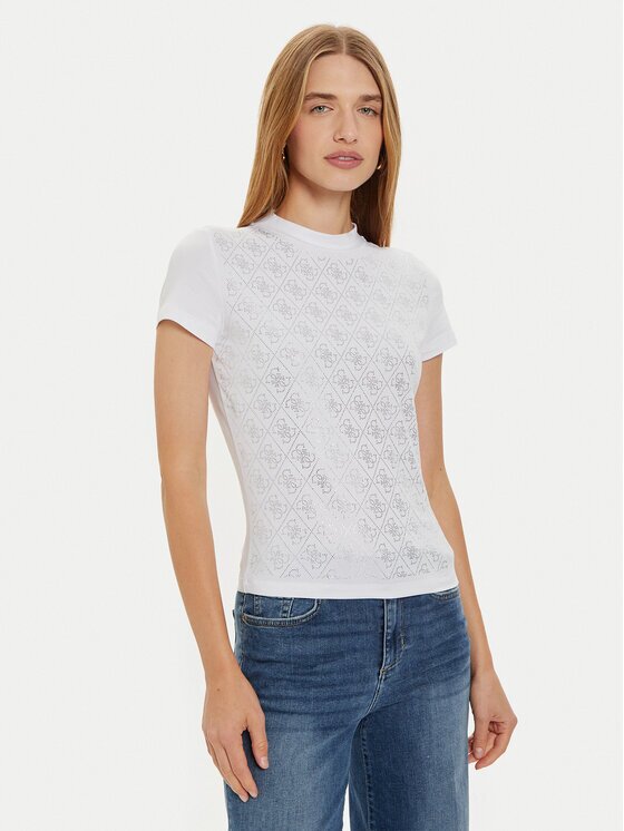 Guess Тишърт W4BI26 J1314 Slim Fit