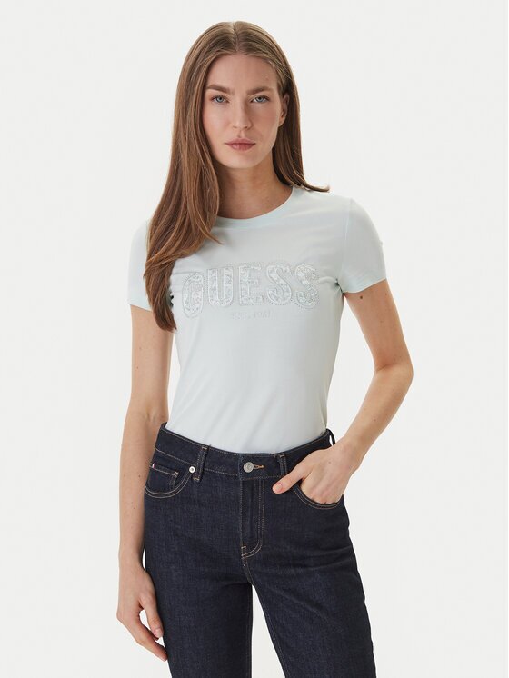 Guess Тишърт W5GI04 J1314 Slim Fit