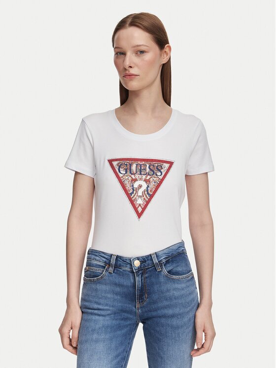 Guess Тишърт W6YI25 K4344 Slim Fit