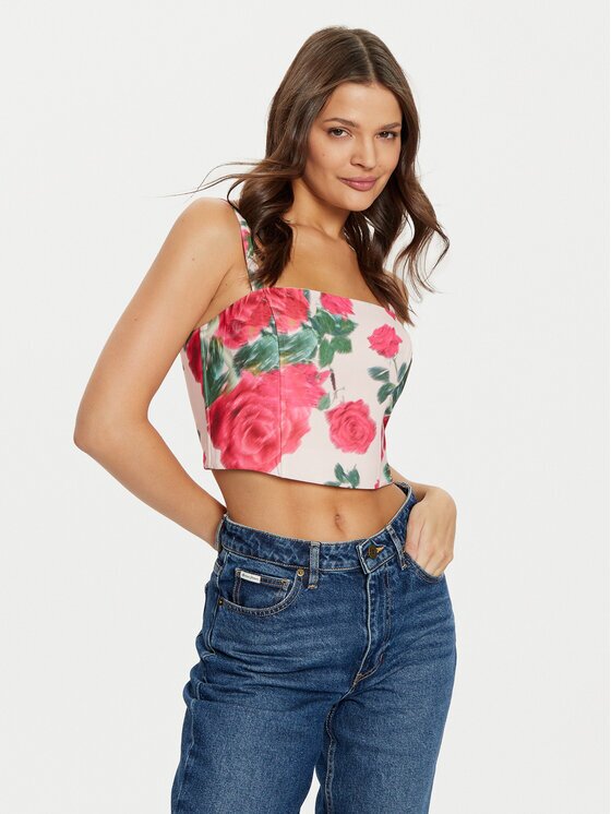Guess топ W5RH26 WGLO2 Regular Fit