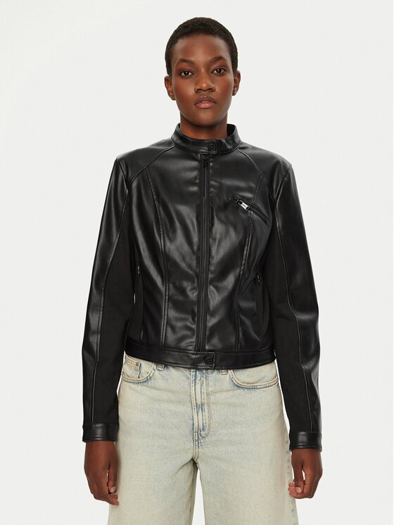Guess Яке от имитация на кожа W4YL04 WE480 Regular Fit